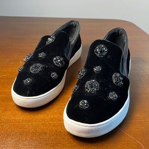 Michael Kors velvet beaded shoes